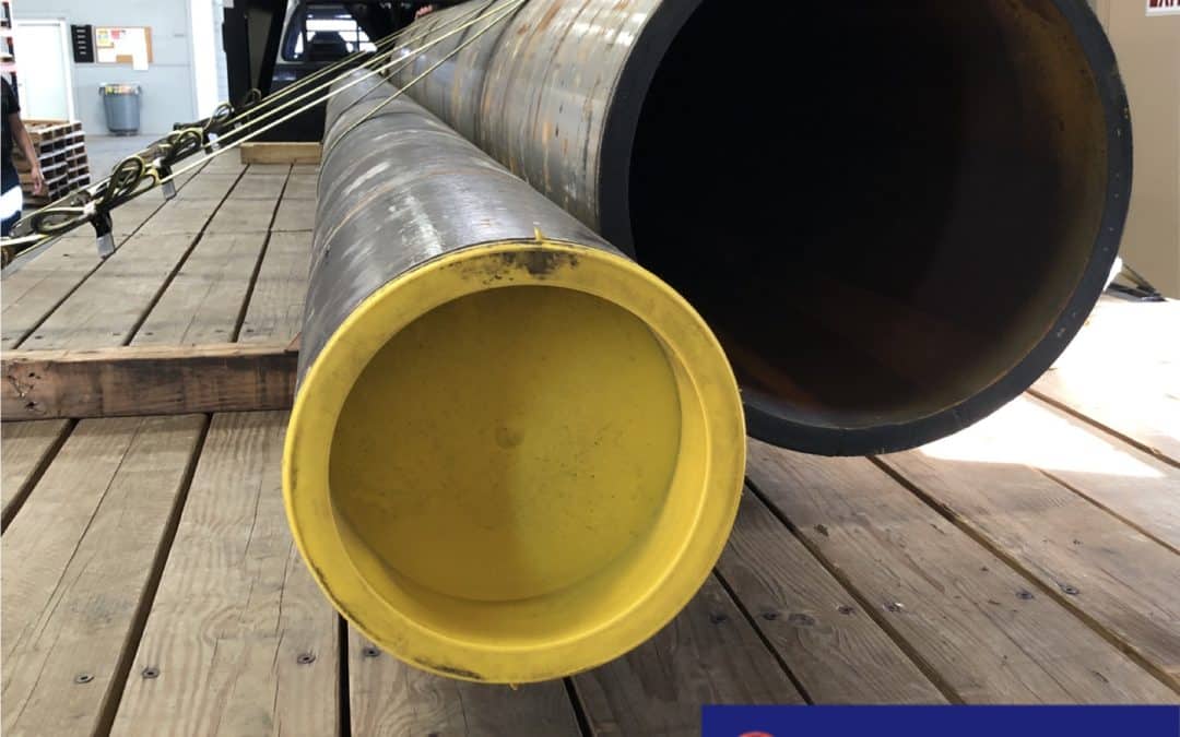 Pipe leaving the house to their new fabrication home!